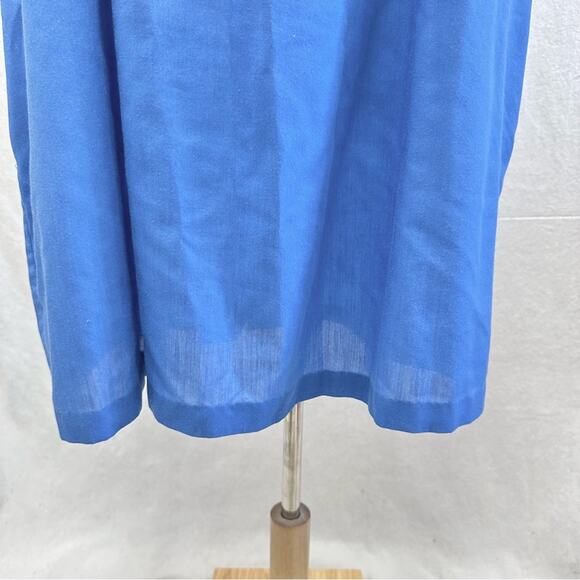 Lara Dee by Charm vintage 70s snap front house dress kaftan size 42-44 - Picture 14 of 16